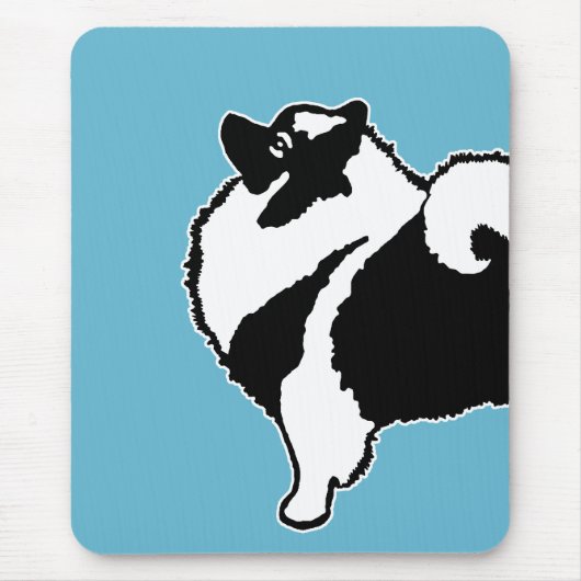 Keeshond Graphics - Cute Original Dog Art Muismat (Voorkant)