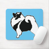 Keeshond Graphics - Cute Original Dog Art Muismat (Met muis)