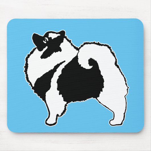 Keeshond Graphics - Cute Original Dog Art Muismat (Voorkant)