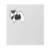 Keeshond Graphics - Cute Original Dog Art Notitieblok (Voorkant)