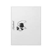 Keeshond Graphics - Cute Original Dog Art Notitieblok (Linkerzijde)