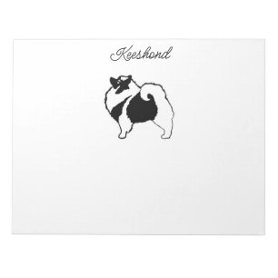 Keeshond Graphics - Cute Original Dog Art Notitieblok
