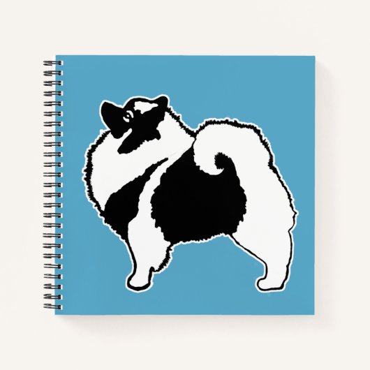Keeshond Graphics - Cute Original Dog Art Notitieboek (Voorkant)
