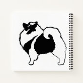Keeshond Graphics - Cute Original Dog Art Notitieboek (Achterkant)
