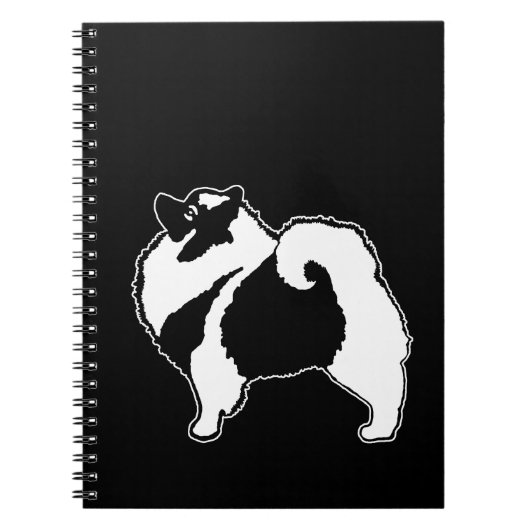 Keeshond Graphics - Cute Original Dog Art Notitieboek (Voorkant)