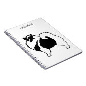 Keeshond Graphics - Cute Original Dog Art Notitieboek (Rechterzijde)