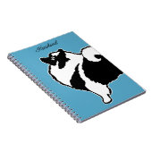Keeshond Graphics - Cute Original Dog Art Notitieboek (Rechterzijde)