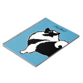 Keeshond Graphics - Cute Original Dog Art Notitieboek (Linkerzijde)