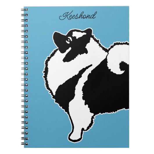 Keeshond Graphics - Cute Original Dog Art Notitieboek (Voorkant)