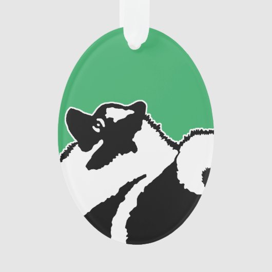 Keeshond Graphics - Cute Original Dog Art Ornament (voorkant)