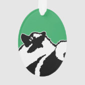 Keeshond Graphics - Cute Original Dog Art Ornament (achterkant)