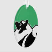 Keeshond Graphics - Cute Original Dog Art Ornament (voorkant)