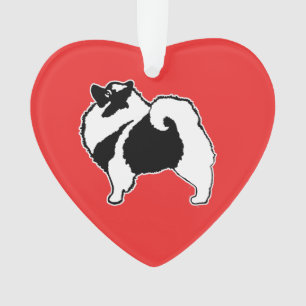 Keeshond Graphics - Cute Original Dog Art Ornament