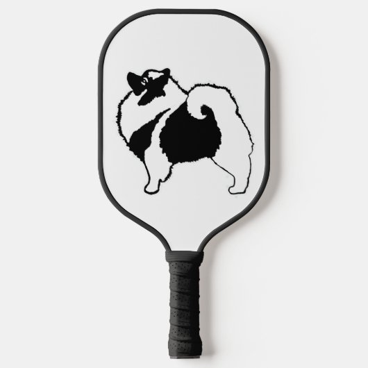 Keeshond Graphics - Cute Original Dog Art Pickleball Paddle (Voorkant)