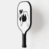 Keeshond Graphics - Cute Original Dog Art Pickleball Paddle (Links)