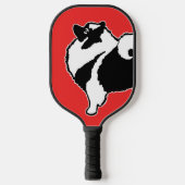 Keeshond Graphics - Cute Original Dog Art Pickleball Paddle (Voorkant)
