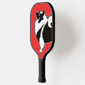 Keeshond Graphics - Cute Original Dog Art Pickleball Paddle (Links)