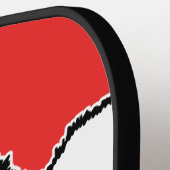 Keeshond Graphics - Cute Original Dog Art Pickleball Paddle (Links Detail)