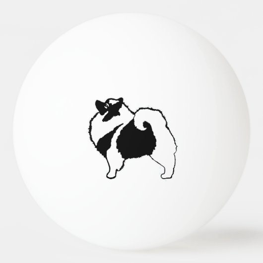 Keeshond Graphics - Cute Original Dog Art Pingpongbal (Voorkant)