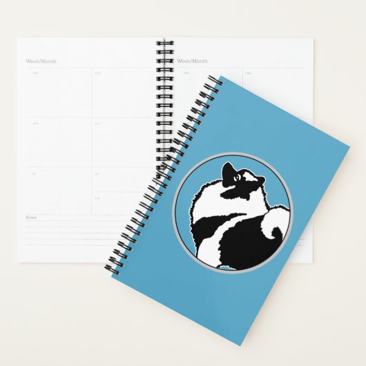 Keeshond Graphics - Cute Original Dog Art Planner (Display)