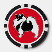 Keeshond Graphics - Cute Original Dog Art Poker Chips (Voorkant)