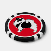 Keeshond Graphics - Cute Original Dog Art Poker Chips (Enkel)