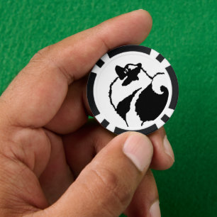 Keeshond Graphics - Cute Original Dog Art Poker Chips