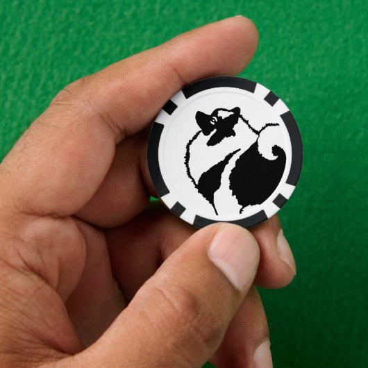 Keeshond Graphics - Cute Original Dog Art Poker Chips (Hand)