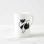 Keeshond Graphics - Cute Original Dog Art Porselein Kop (Voorkant rechts)