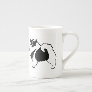 Keeshond Graphics - Cute Original Dog Art Porselein Kop