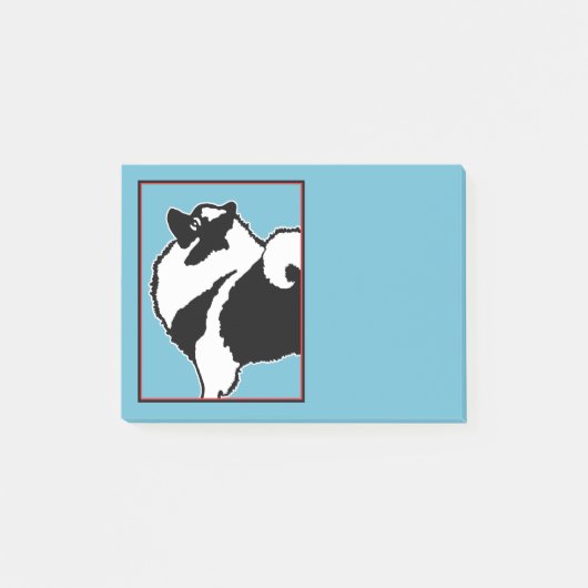 Keeshond Graphics - Cute Original Dog Art Post-it® Notes (Voorkant)