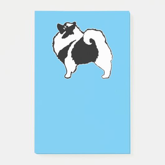 Keeshond Graphics - Cute Original Dog Art Post-it® Notes (Voorkant)