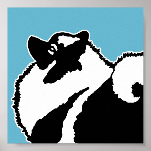 Keeshond Graphics - Cute Original Dog Art Poster (Voorkant)