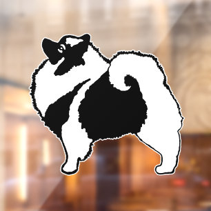 Keeshond Graphics - Cute Original Dog Art Raamsticker