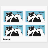 Keeshond Graphics - Cute Original Dog Art Rechthoekige Sticker (Vel)