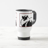 Keeshond Graphics - Cute Original Dog Art Reisbeker (Voorkant rechts)