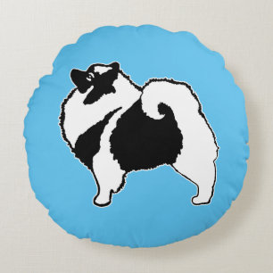 Keeshond Graphics - Cute Original Dog Art Rond Kussen