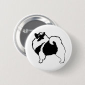 Keeshond Graphics - Cute Original Dog Art Ronde Button 5,7 Cm (Voorkant /achterkant)