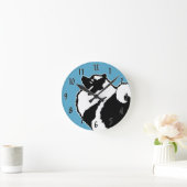 Keeshond Graphics - Cute Original Dog Art Ronde Klok (Huis)