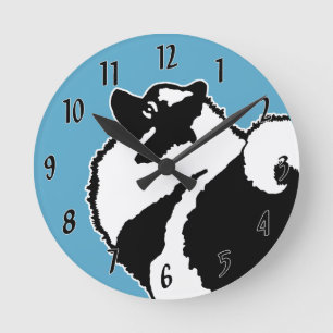 Keeshond Graphics - Cute Original Dog Art Ronde Klok