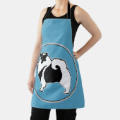 Keeshond Graphics - Cute Original Dog Art Schort (Insitu)