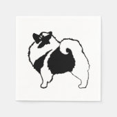 Keeshond Graphics - Cute Original Dog Art Servet (Voorkant)