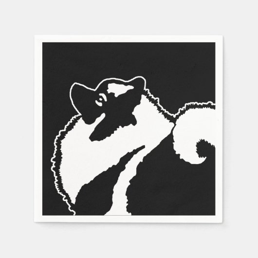 Keeshond Graphics - Cute Original Dog Art Servet (Voorkant)