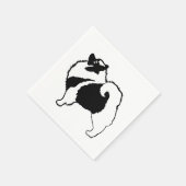 Keeshond Graphics - Cute Original Dog Art Servet (Hoek)