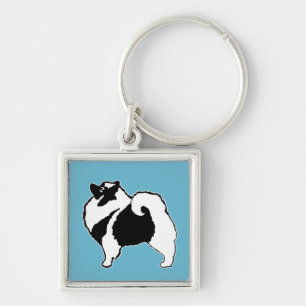 Keeshond Graphics - Cute Original Dog Art Sleutelhanger
