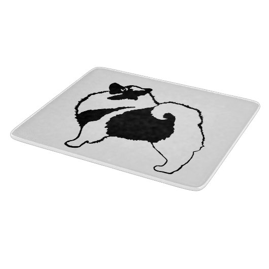 Keeshond Graphics - Cute Original Dog Art Snijplank (Hoek)