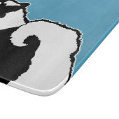 Keeshond Graphics - Cute Original Dog Art Snijplank (Hoek)