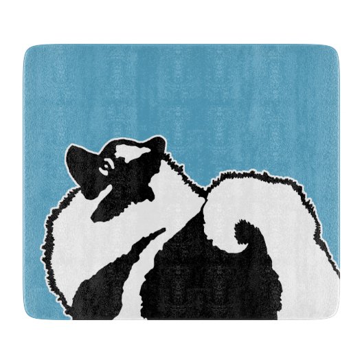 Keeshond Graphics - Cute Original Dog Art Snijplank (Voorkant)