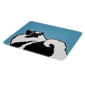 Keeshond Graphics - Cute Original Dog Art Snijplank (Hoek)