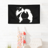 Keeshond Graphics - Cute Original Dog Art Spandoek (Insitu)